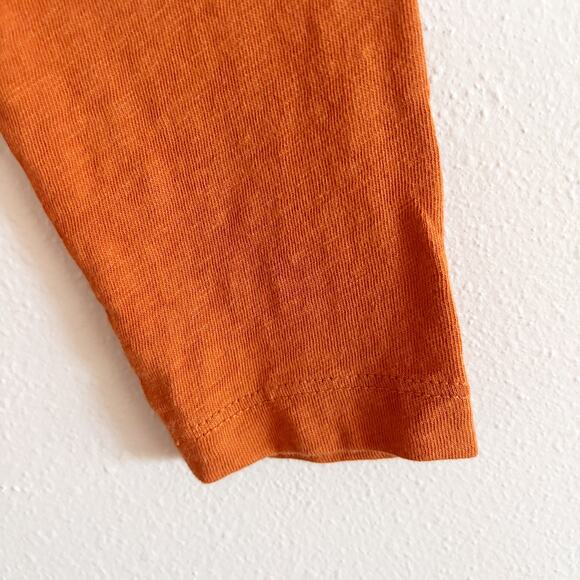 J.Crew Girlfriend Tee Women's S Copper Fall Long Sleeves Lightweight 100% Cotton - Picture 6 of 11